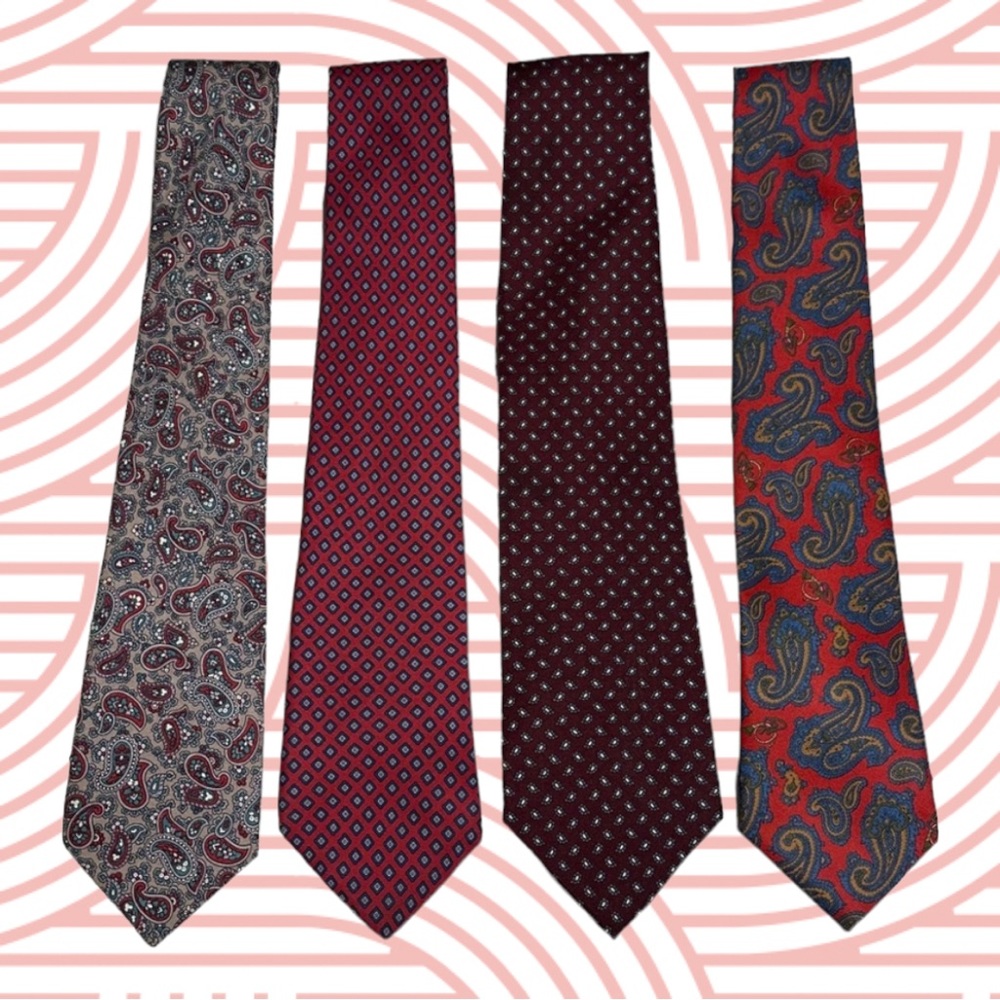 Men’s Vintage Retro Assorted Tie Bundle
